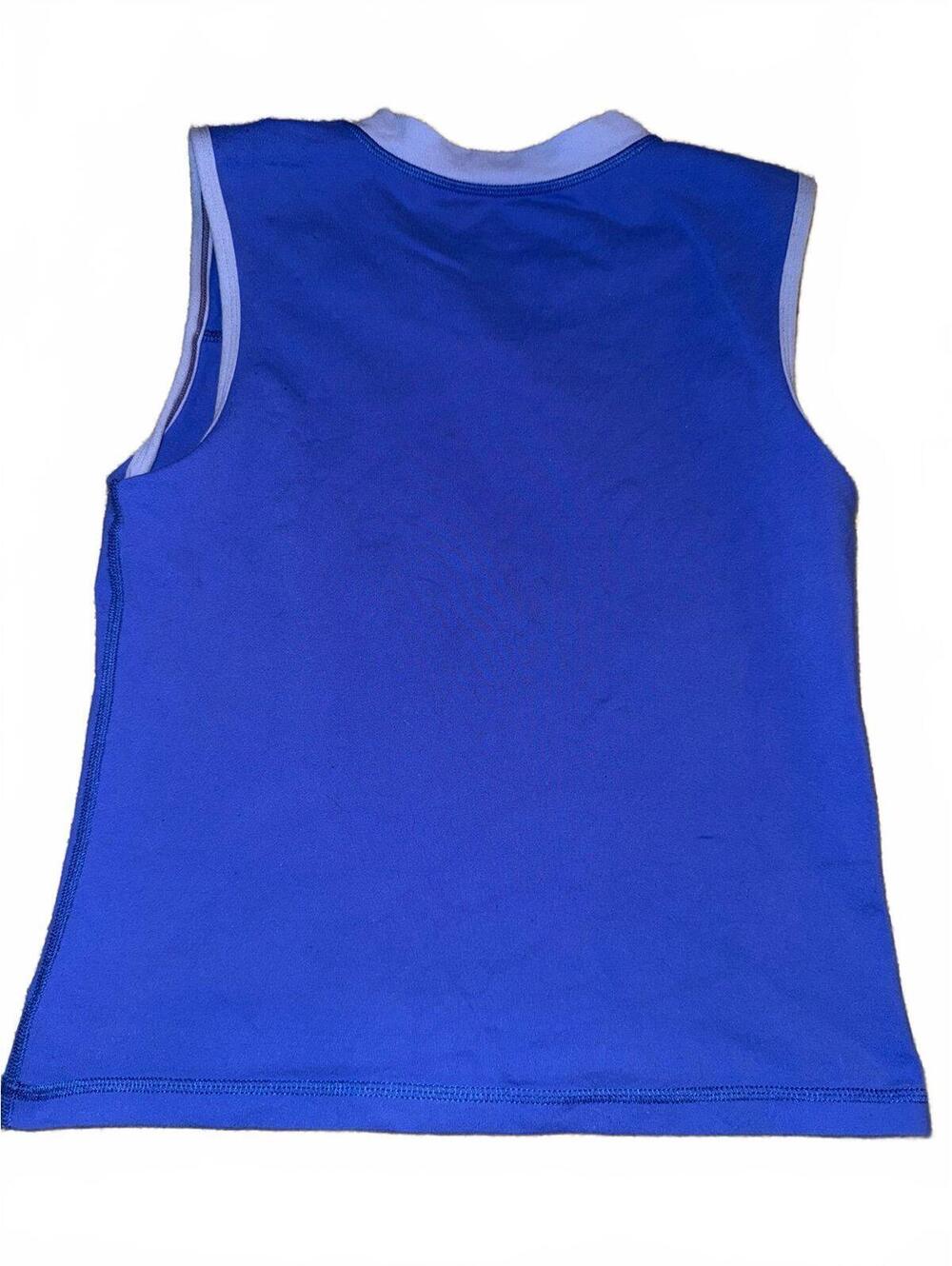 Vintage Lululemon Womens active tank top Sz 8 purple blue flaw